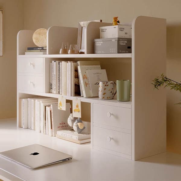 Desktop Shelf New Model Dormitory Small Storage Rack Living Room Multi-Layer Storage Bookshelf Household Simple Storage Rack Bookshelf