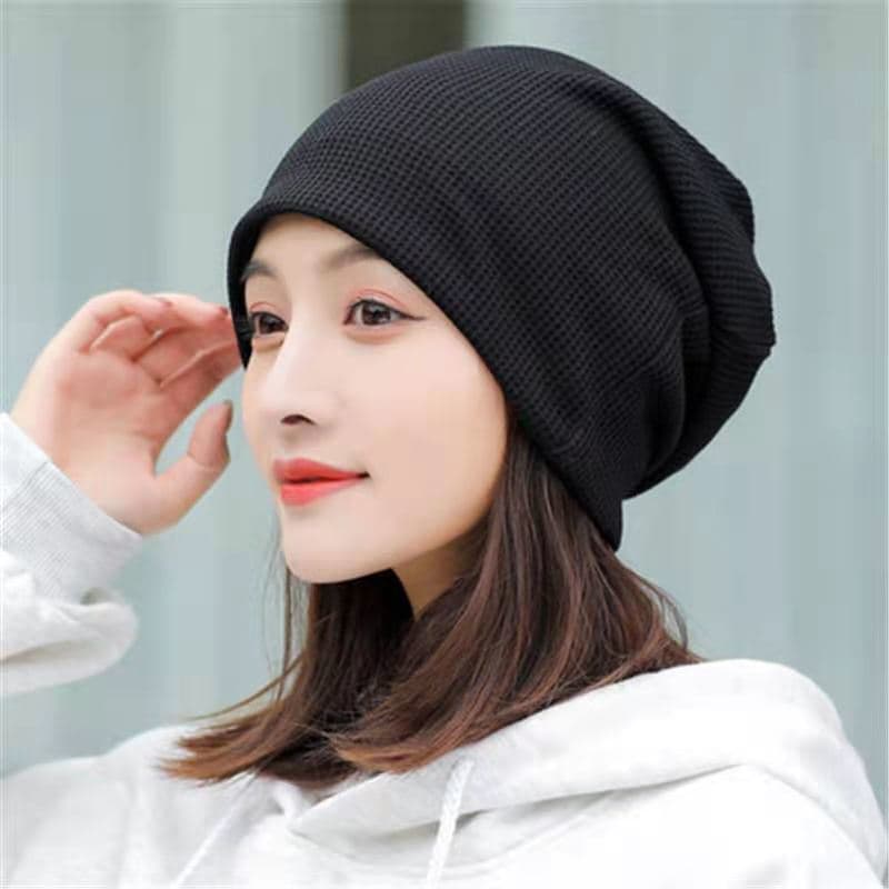 Black-wool mesh Baotou cap