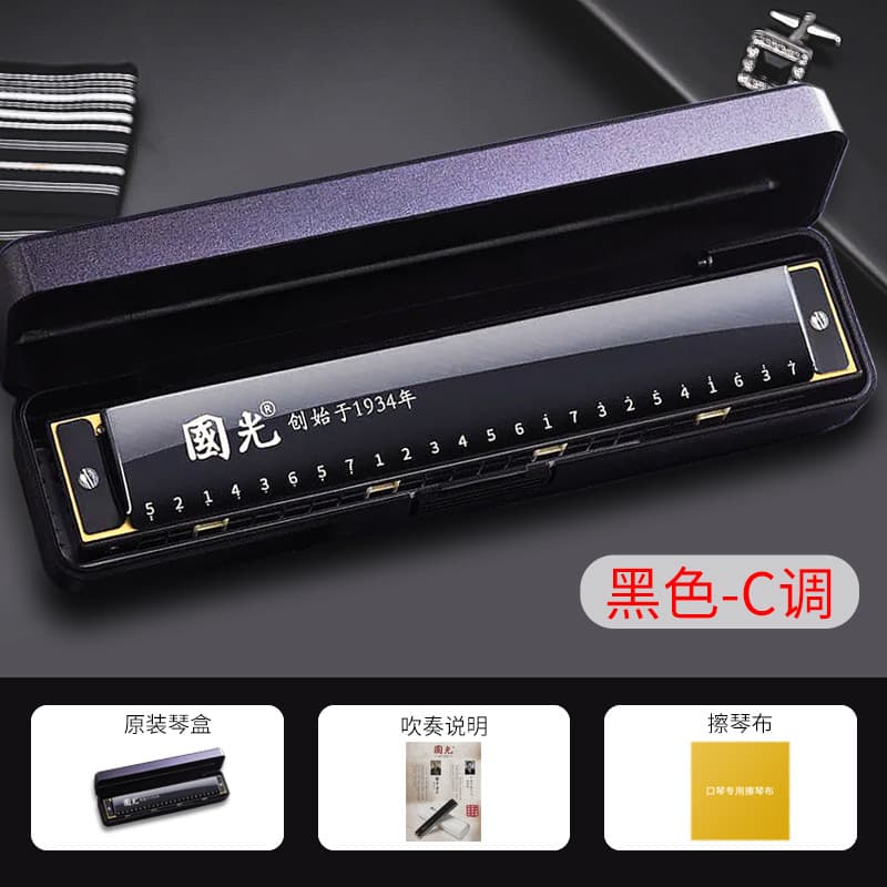24-hole polyphonic commemorative model elegant black