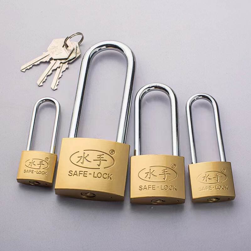Sailor Brand Iron Chain Small Copper Lock, Household Imitation Copper Padlock, Single Lock, Universal Key [Cross-Border White Label] 4