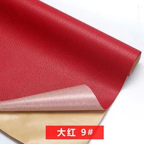 Big red [self-adhesive] leather sticker