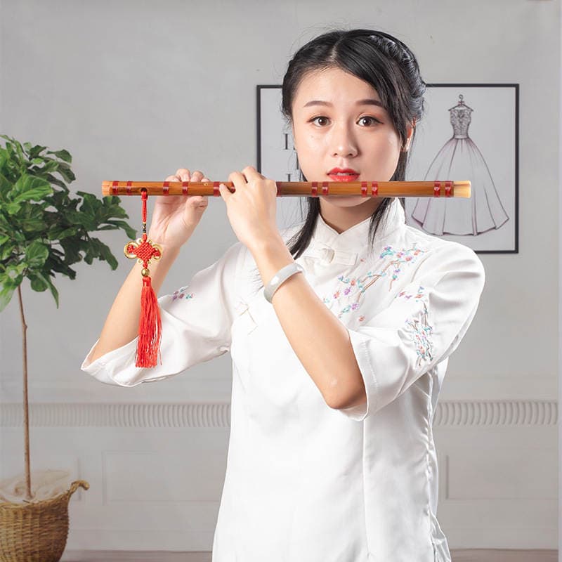 Wholesale single-section flute carved poems C/D/E/F/G/A/drop E tune A cross-section bamboo flute playing national musical instruments 4