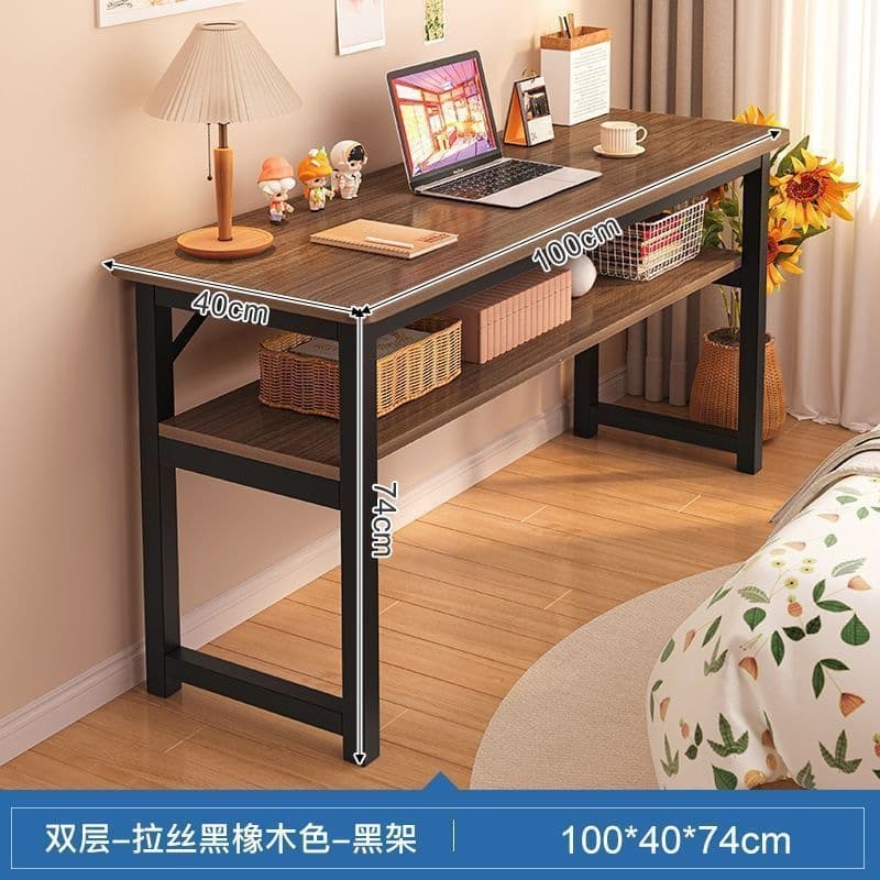 100cm brushed black oak color (with lower storage)