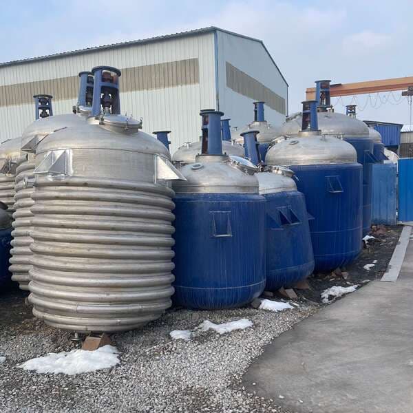 Transfer of Used Stainless Steel Reactors, Industrial Vacuum Reactor Equipment, 5-Ton and 8-Ton Chemical Electric Heating Reactors