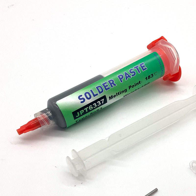 Needle-Type Solder Paste 10Cc Sn63/Pb67 20-38Um No-Clean Lead-Containing Medium Temperature 183 ℃ 4