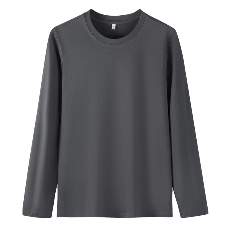 Dark gray [180g pure cotton long sleeves]