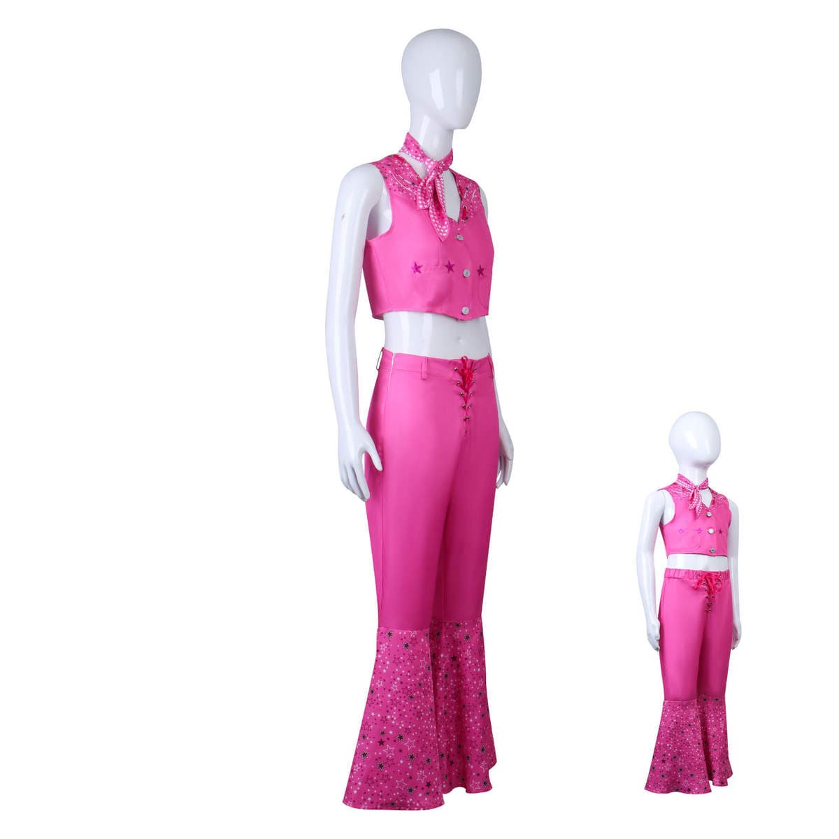 2023 Real Person Movie Cos Suit Pink Five-Pointed Star Suit Cosplay Costume 2