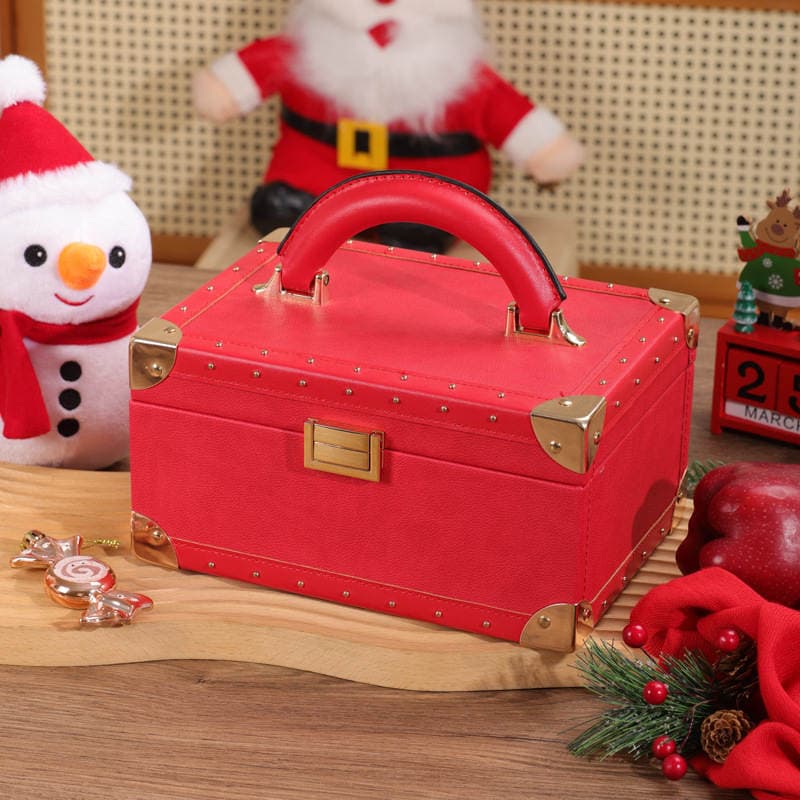 Christmas Packaging Gift Box Christmas Eve Apple Box Christmas Gift High-End Leather Box Kidsren's Gift Creative Toys 4