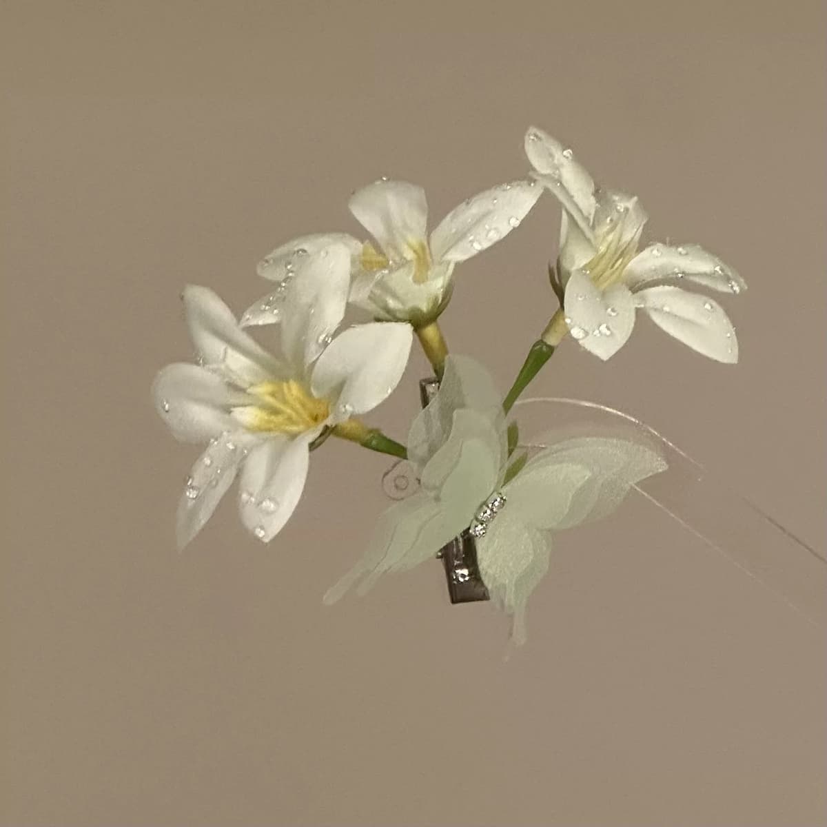 Flower tassel hairpin single