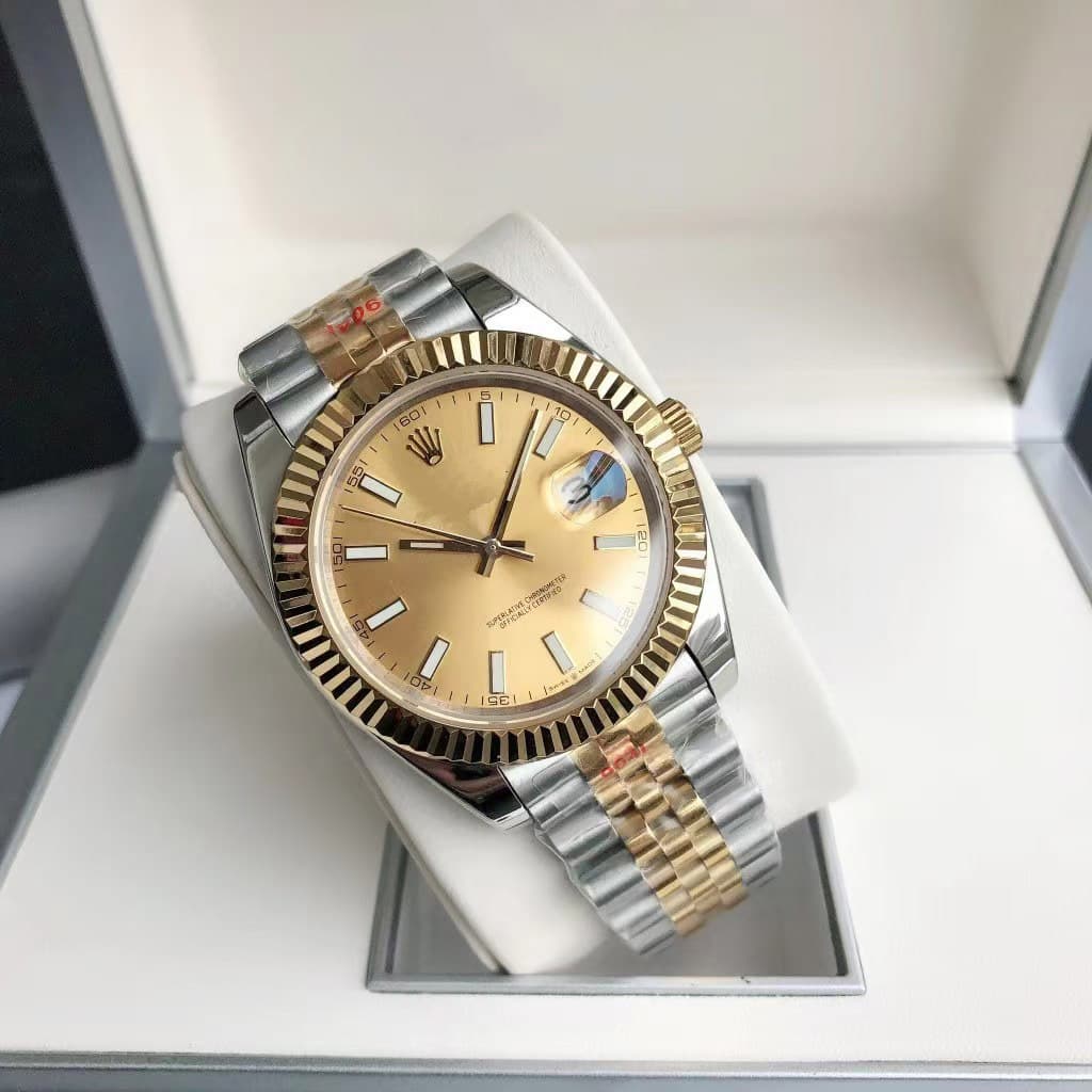 Log imitation mechanical strip engraved gold