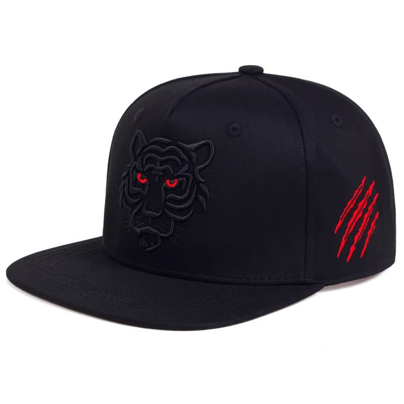 Tiger black embroidery