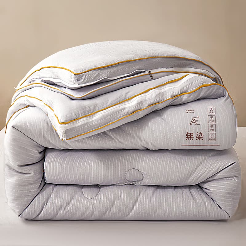 Non-dyed-gray-upgraded Super soft soybean quilt