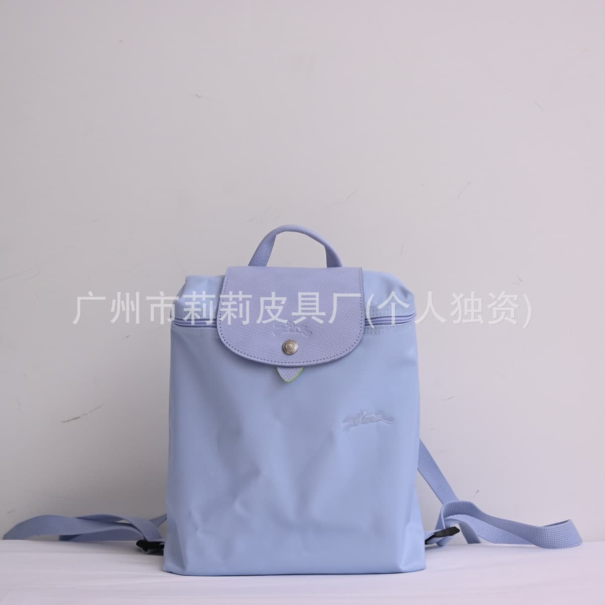 Original factory leather backpack - eco-friendly sky blue (first generation)