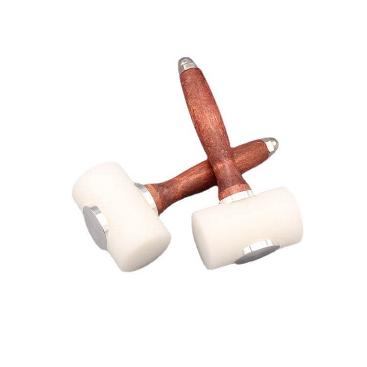 Əl işi DIY dəri oyma çəkici, fıstıq ağacından T formalı alət 3