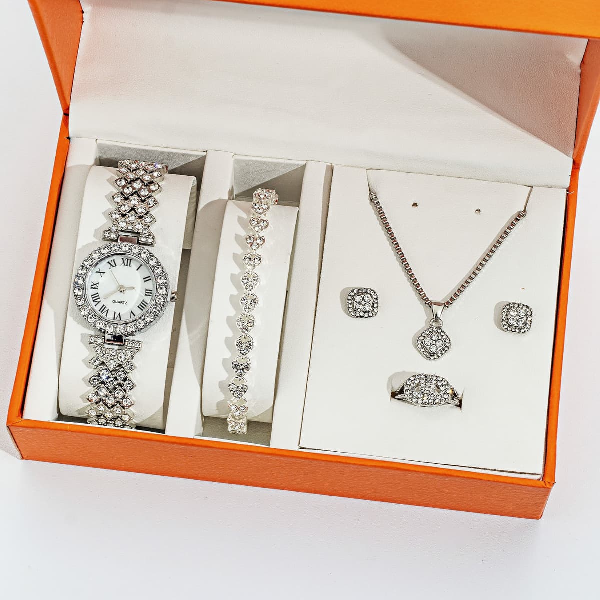 A5 silver + silver three diamond square (without box)