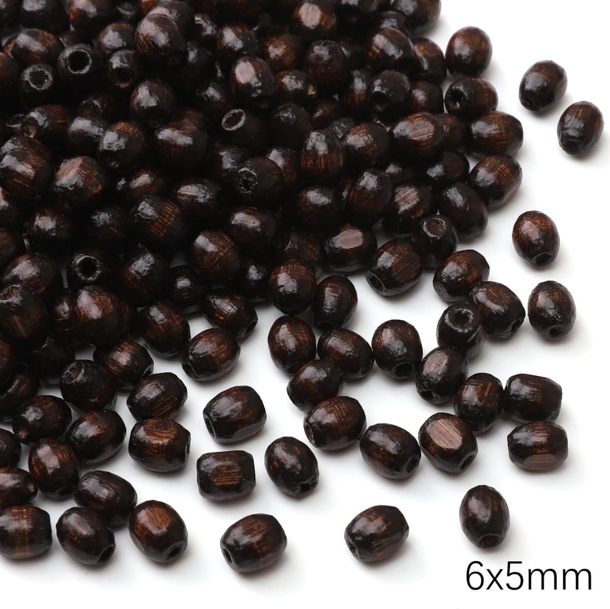 Black and brown bean beads 20 pcs/pack