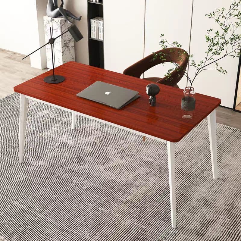 Teak + white frame