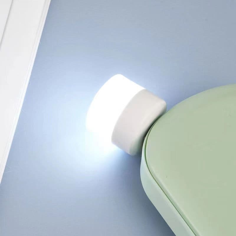 usb column lamp bare metal-white light