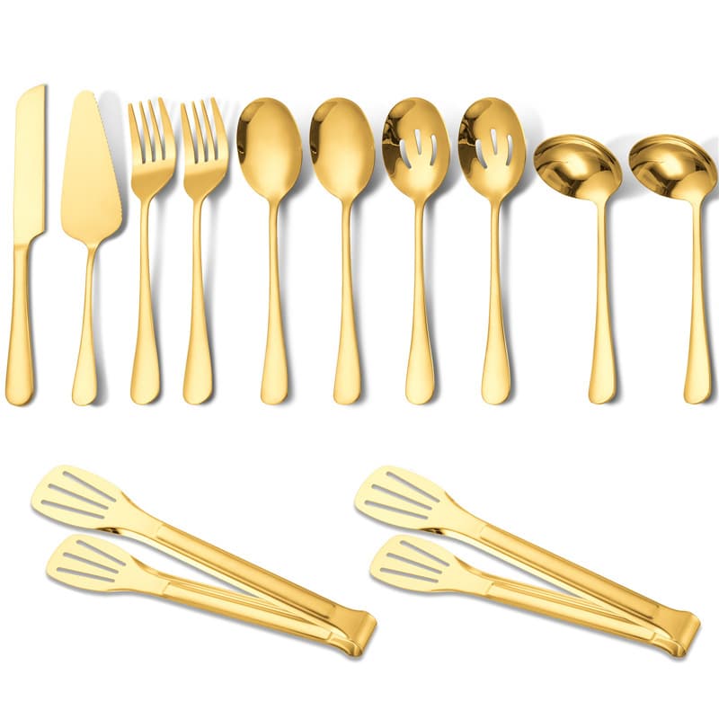 [gold 12-piece set] with three-wire clip