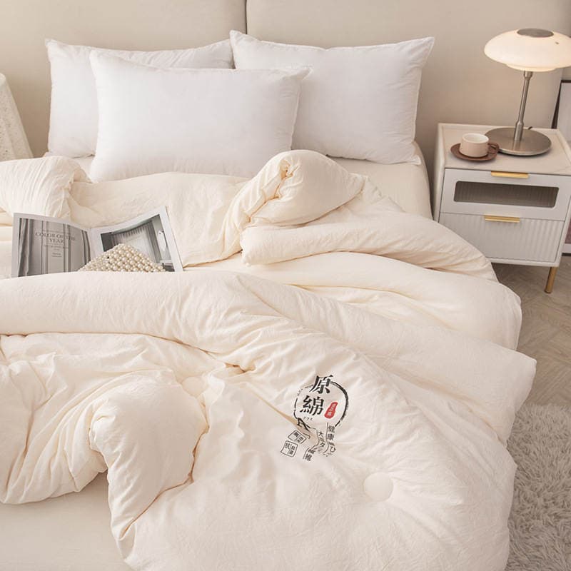 Class a Raw Cotton Soybean Quilt, Thickened Spring and Autumn Quilt, Summer Quilt, Soybean Fiber Quilt Core, Winter Quilt, Dormitory Single Quilt, Cotton Quilt 2