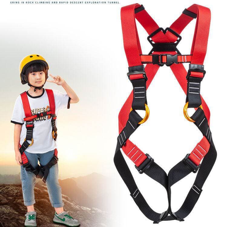 Children's five-point safety belt outdoor extended downhill protection safety belt climbing fall protection safety rope 1