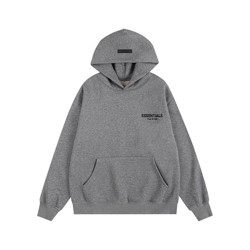 Dark gray flocked sweatshirt