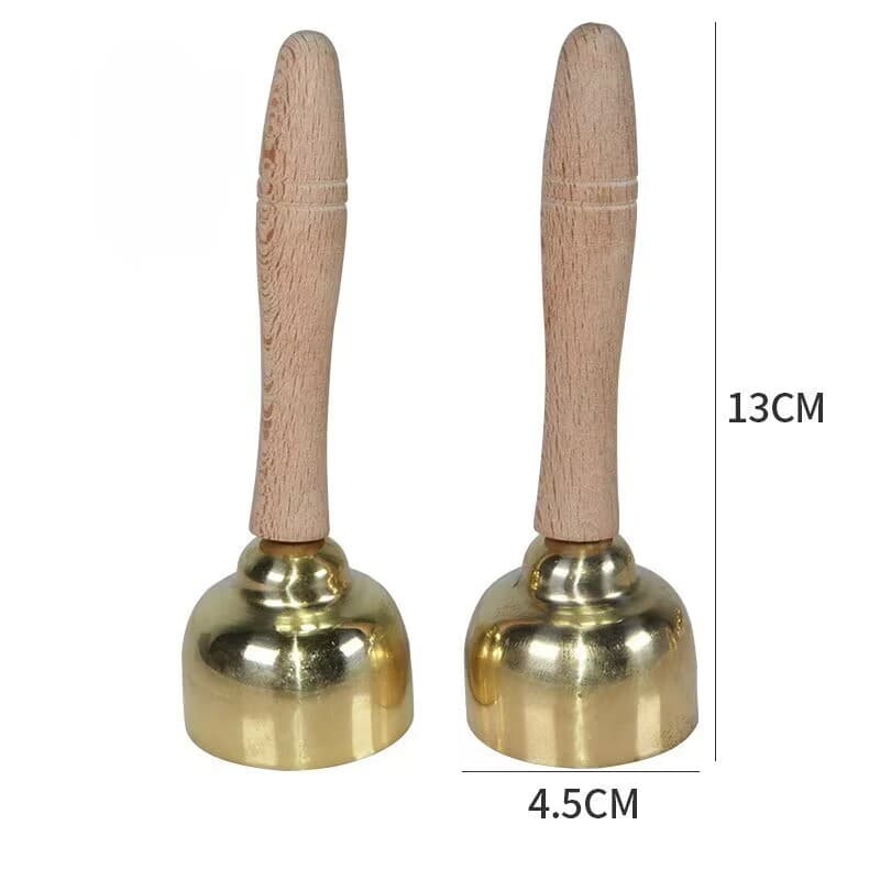 Large wooden handle bell
