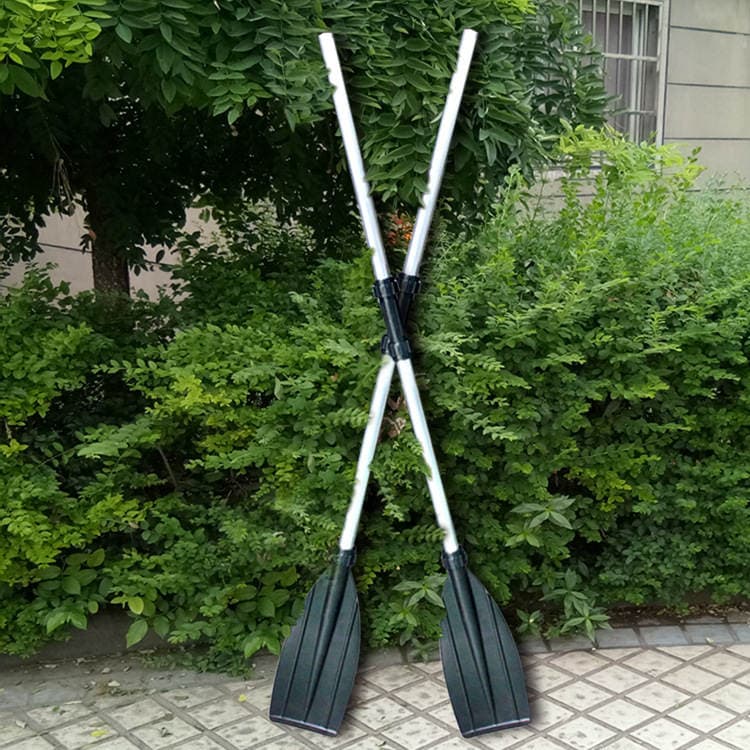 Export rubber boat thickened aluminum alloy paddle assault boat a pair of paddles aluminum paddle fishing boat solid hand cranking pulp 2
