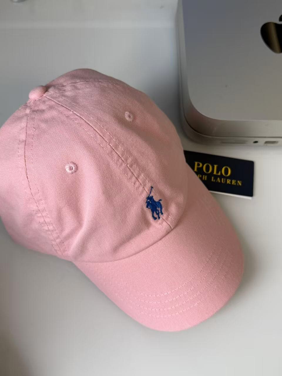 Pink blue label