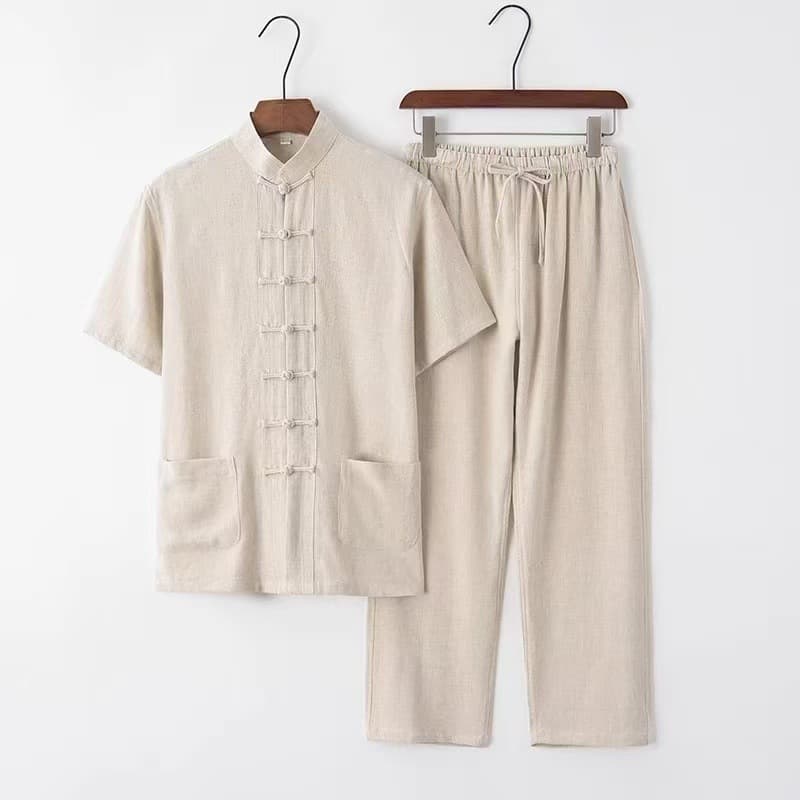 Short sleeve linen