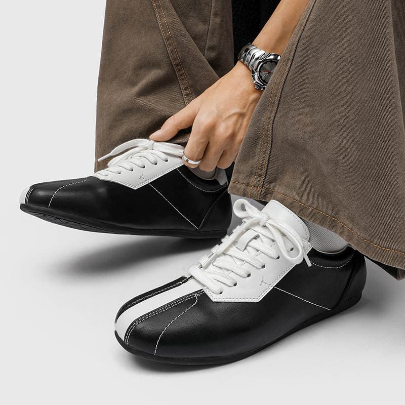Kişi retro casual krossovkalar, nəfəs alan, çoxfunksiyalı, qara 22232-J 5