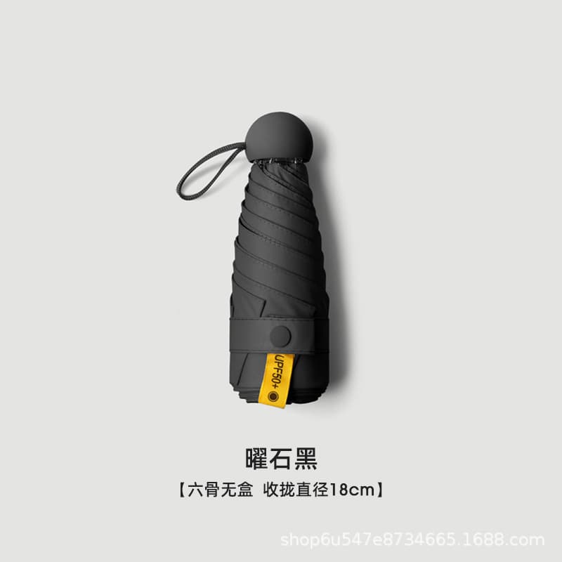 Black -6 bone full shading-single umbrella