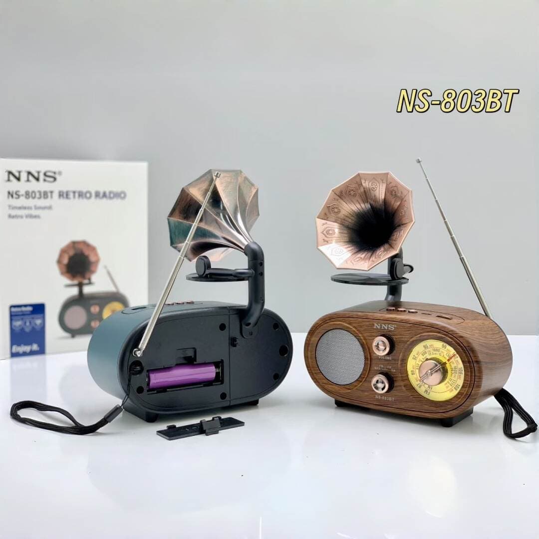 New Radio Model Ns-803Bt Bluetooth Speaker Home Desktop Retro Phonograph Portable Multi-Functional Audio System 3