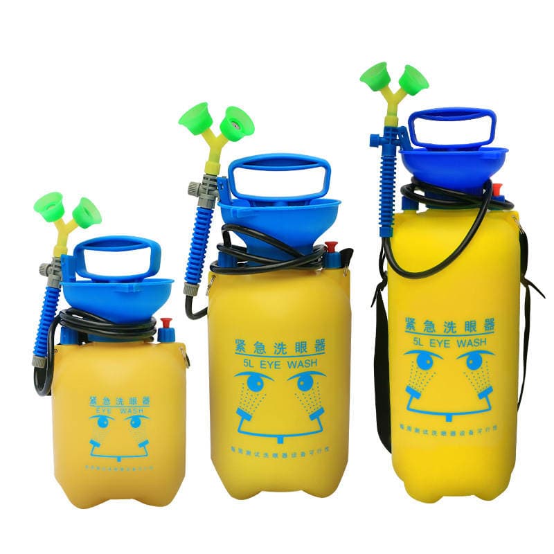 Portable Eyewash Mobile Dual-Port 3L5L12L Laboratory Emergency Eyewash Industrial Factory Inspection 5