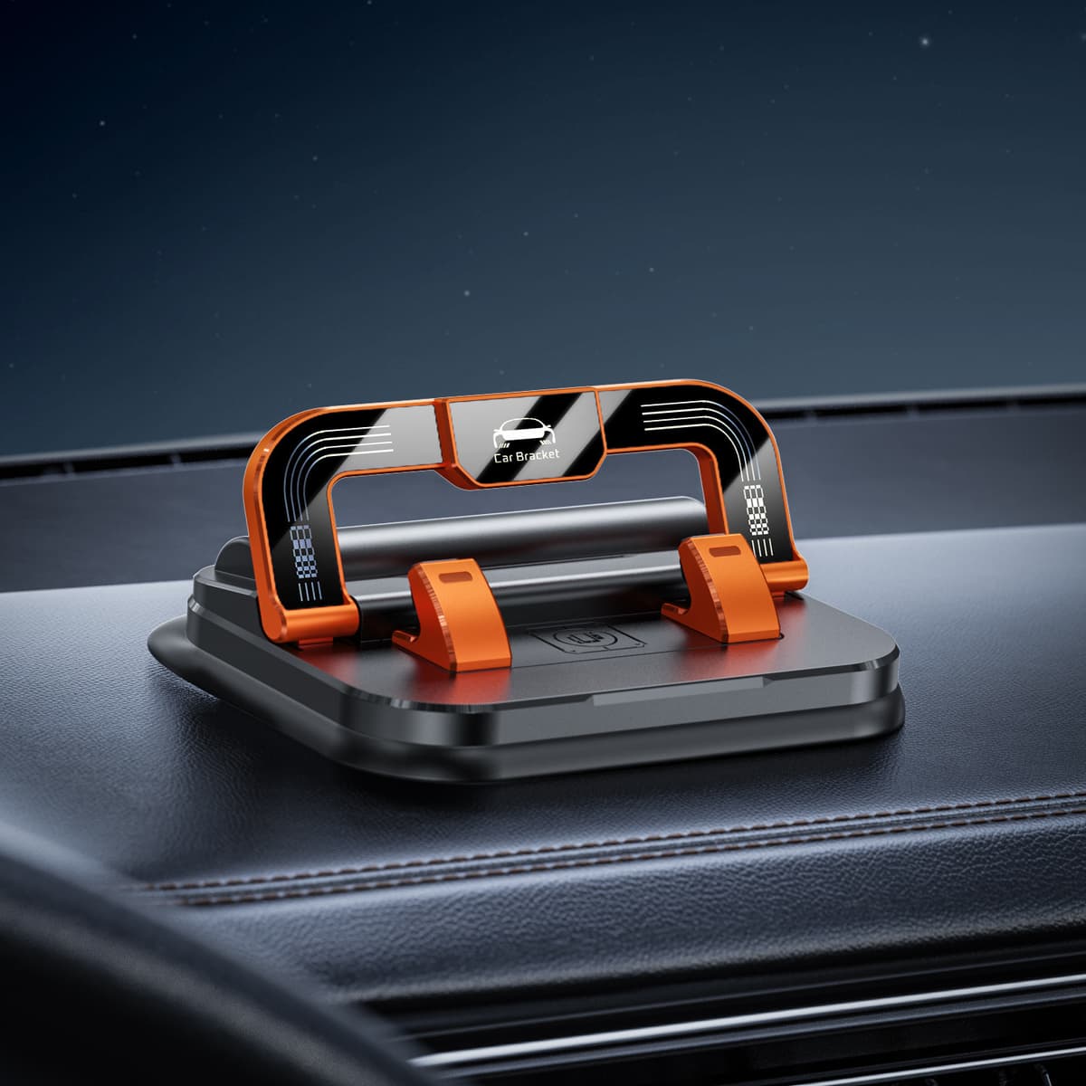 [orange] bracket number plate two-in-one
