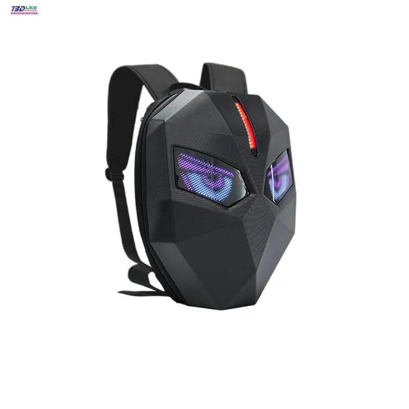 Led cycling backpack-standard black