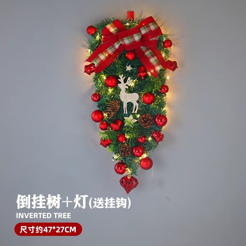 Christmas deer wall hanging [includes lights + hooks]