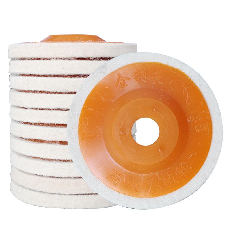 Wool Polishing Wheel Angle Grinder Felt Wheel Metal Stainless Steel Mirror Polishing 100*16 Polishing Disc Polishing Pad 5