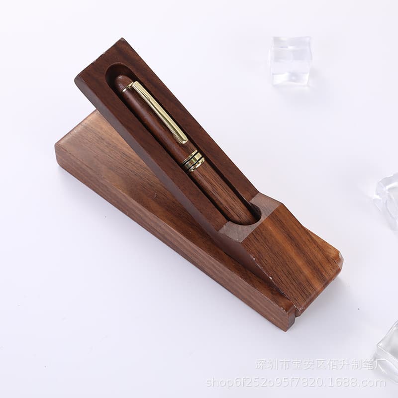 Walnut folding gift box signature pen 1