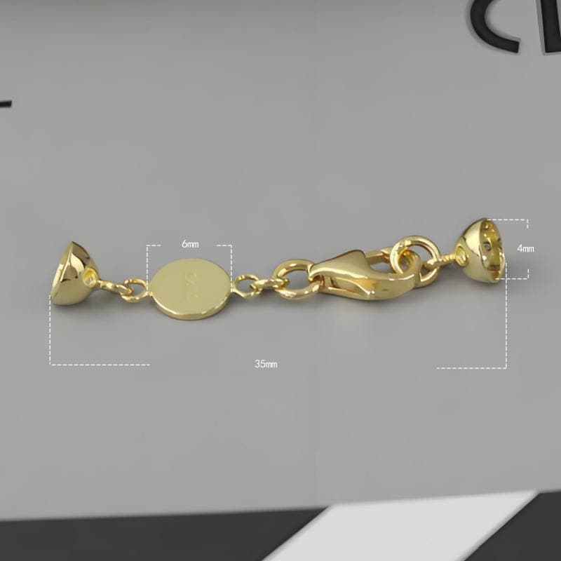 925 Sterling Silver Gold-Plated Bracelet Buckle Bracelet Accessories Connecting Buckle Bracelet Connecting Buckle DIY Bracelet Accessories Sterling Silver Buckle 4