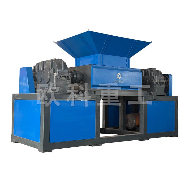Large Shredder Multifunctional Double Shaft Industrial Scrap Iron Garbage Plastic Blue Bucket Wood Head Material Crusher 5