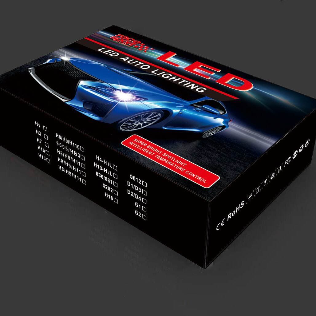 New Neutral Led Car Headlight Packaging Box, Heaven and Earth Box, Including Pearl Cotton Inner Support, Automotive Supplies Packaging 4