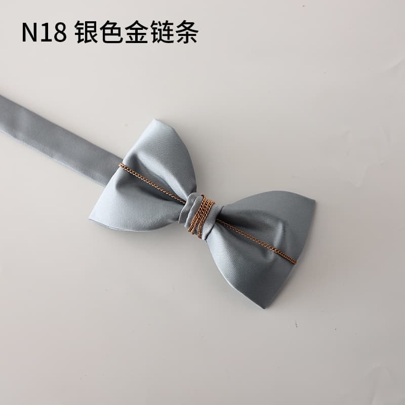 No. 18 silver gold chain