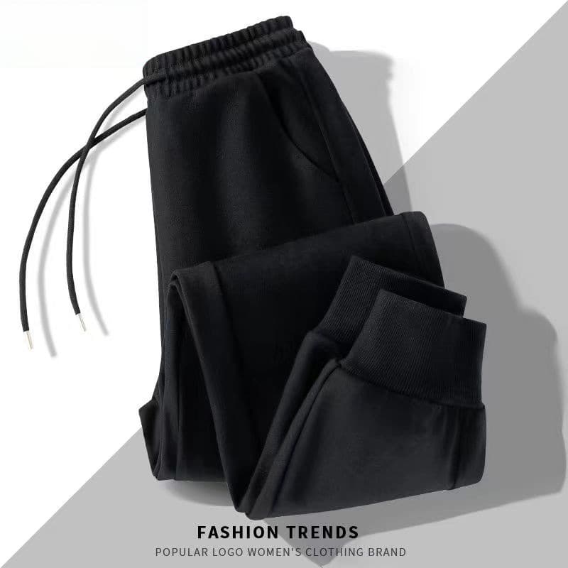 Black ankle-tied pants