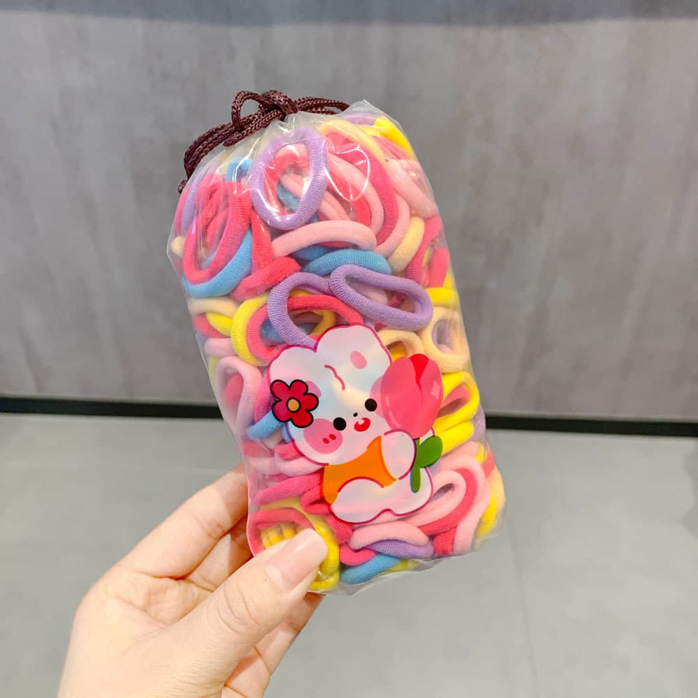 Candy color 200 pieces [cartoon drawstring bag]