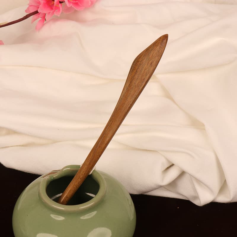Green sandalwood hairpin---qingfeng (18cm)