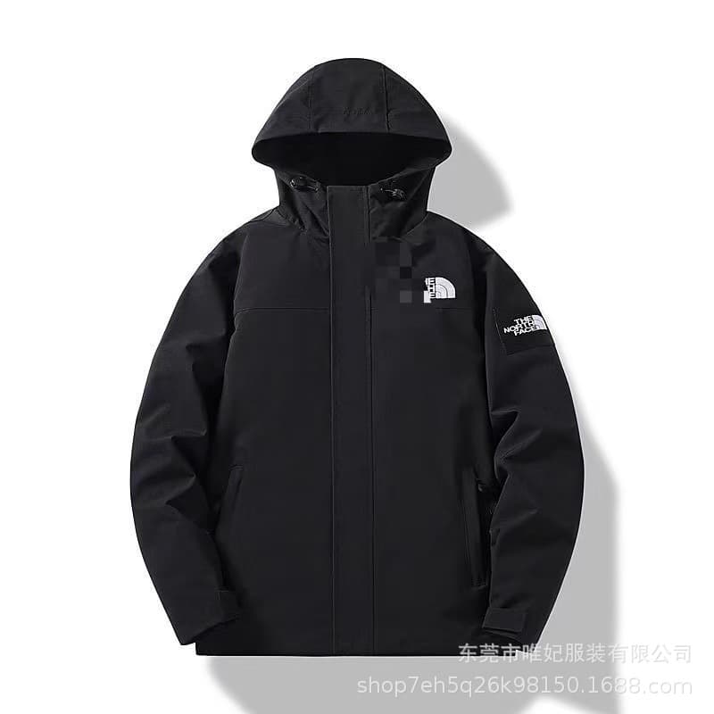 Black windbreaker