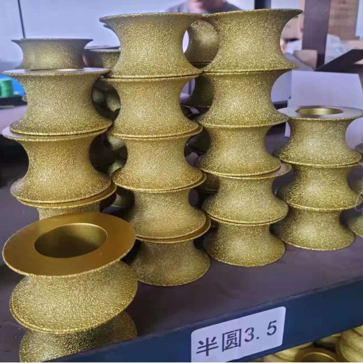 Daş Kənarları üçün Lehimlənmiş Almaz Cilalama Diski (Dairəvi, Yarım Dairəvi, Faska) 2