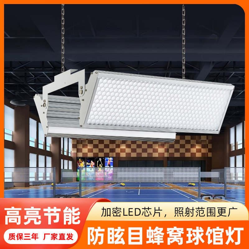 Workshop Lighting Deep Honeycomb Dragon Scale Style Pendant Light Anti-Glare Led Shadowless Light for Badminton, Basketball, Table Tennis 1