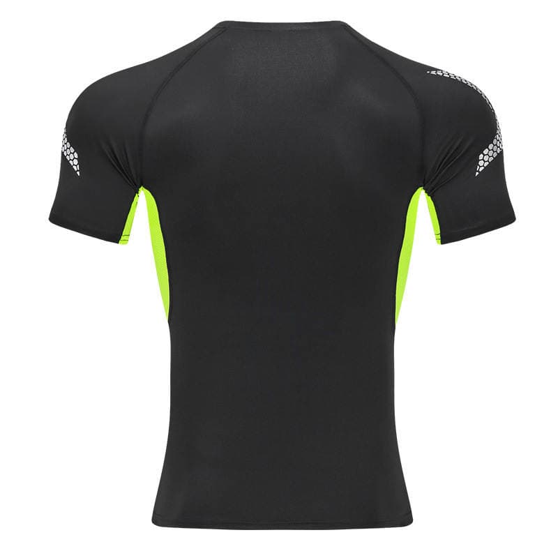 New Summer Breathable Sports T-Shirt for Men, Quick-Drying Short-Sleeved Custom-Made Casual Fitness Quick-Drying Clothing for Men, Outdoor Mountaineering 4
